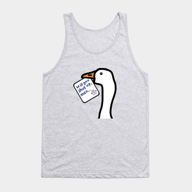 Goose Game Portrait Stolen Biden Harris Debate Quote Tank Top by ellenhenryart